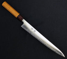 Load image into Gallery viewer, Japanese Sakai Yasuki Aogami Super Carbon Steel Clad Sujihiki Muscle Pull Knife