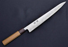Load image into Gallery viewer, Japanese Sakai Yasuki Aogami Super Carbon Steel Clad Sujihiki Muscle Pull Knife