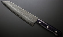 Load image into Gallery viewer, Yasuki Hagane Gingami #3 steel SUS405 stainless Clad Santoku Multi Purpose Knife