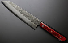 Load image into Gallery viewer, Yasuki Hagane Gingami #3 steel SUS405 stainless Clad Santoku Multi Purpose Knife