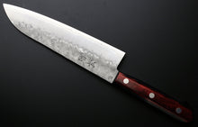 Load image into Gallery viewer, Yasuki Hagane Gingami #3 steel SUS405 stainless Clad Santoku Multi Purpose Knife