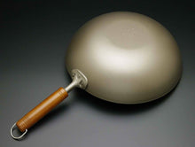 Load image into Gallery viewer, Pure Titanium Chinese Beijing wok wood handle Amazing Lightness Japan