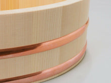 Load image into Gallery viewer, New Wooden Sushi Oke Sawara Cypress Rice Tub Hangiri Handai Made in Japan 90cm