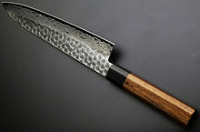 Load image into Gallery viewer, Japanese Hammered 45 Layers Damascus VG-10 stainless steel Rose wood Knife