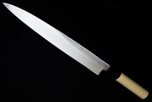 Load image into Gallery viewer, Sakai Ajin Yanagi Sushi Sashimi Knife Yasuki Hagane Carbon Steel Made in Japan