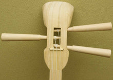 Load image into Gallery viewer, Assembling kit of SANSHIN Japanese traditional natural wood Okinawa Ryukyu