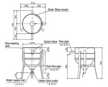 Load image into Gallery viewer, New Water Pressure Rice Washer Easy Cleaner machine Made in Japan ability 30kg