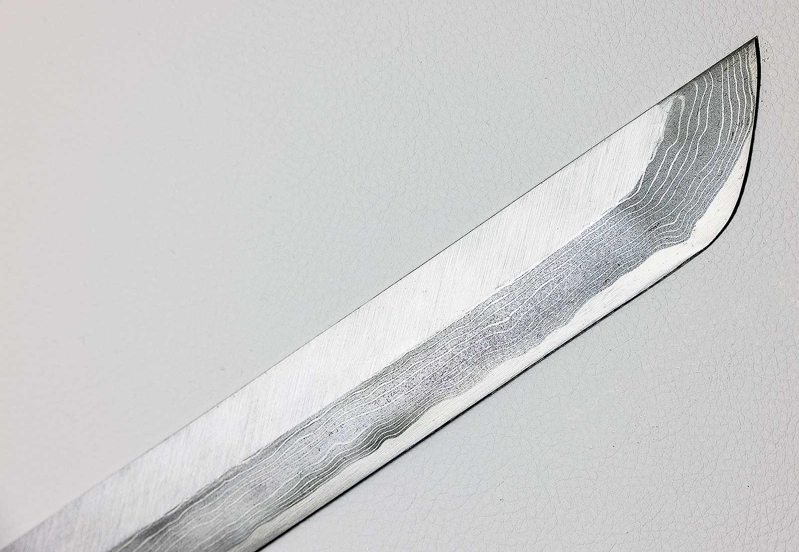 武具 maguro Damascus Suminagashi Maguro Tuna Knife Yasuki Hagane Carbon