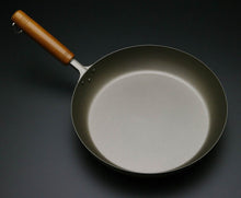 Load image into Gallery viewer, Pure Titanium Frying pan with wooden handle Amazing Lightweight! Made in Japan
