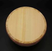 Load image into Gallery viewer, Wooden Rice jar Ohitsu Tub Edobitsu Type Edo Sawara Cypress Made in Japan 39cm
