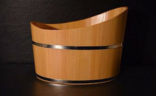 Load image into Gallery viewer, New Wooden Tub Ice Bucket &amp; Wine Champagne Cooler Made in Japan
