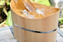 Load image into Gallery viewer, New Wooden Tub Ice Bucket &amp; Wine Champagne Cooler Made in Japan
