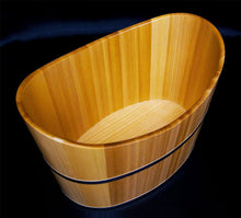 Load image into Gallery viewer, New Wooden Tub Ice Bucket &amp; Wine Champagne Cooler Made in Japan
